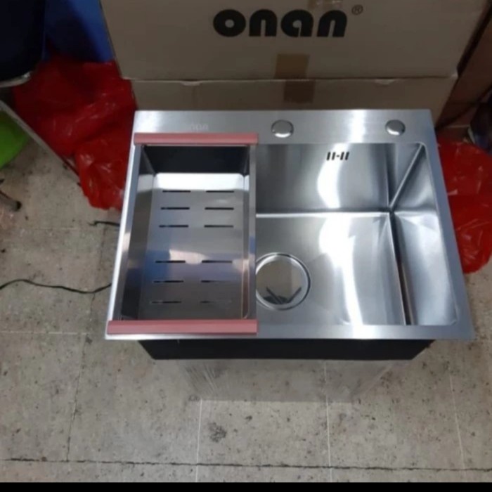 [Baru] Kitchen Zink Onan 6045 Stainless Diskon