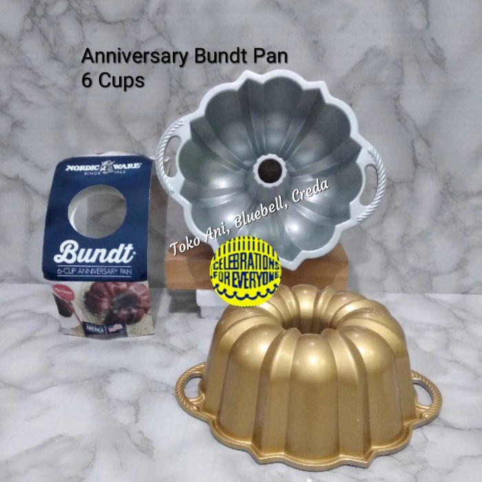 

[Baru] Nordic Anniversary Bundt Pan 6 Cups Berkualitas