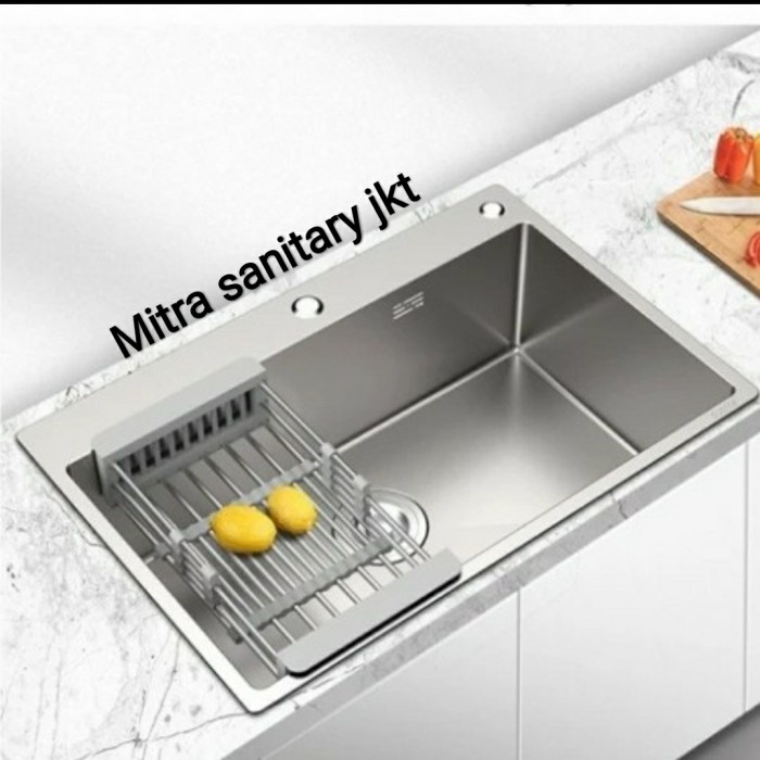 [Baru] Bak Cuci Piring 1 Lubang 60×45 /Sink Cuci Piring Stainless Kotak Terbaru