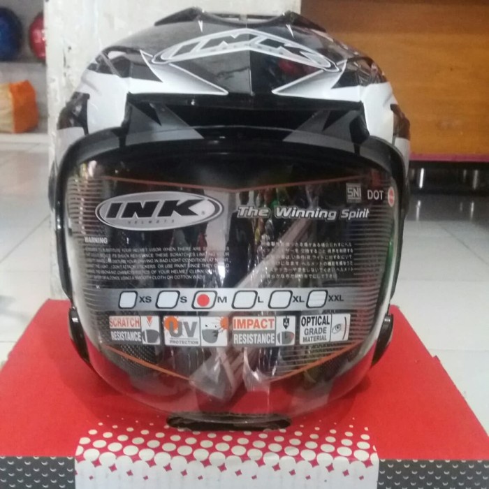 ✨Termurah Helm Ink T 1 Motif Seri 4 Black/White/B Bee Diskon