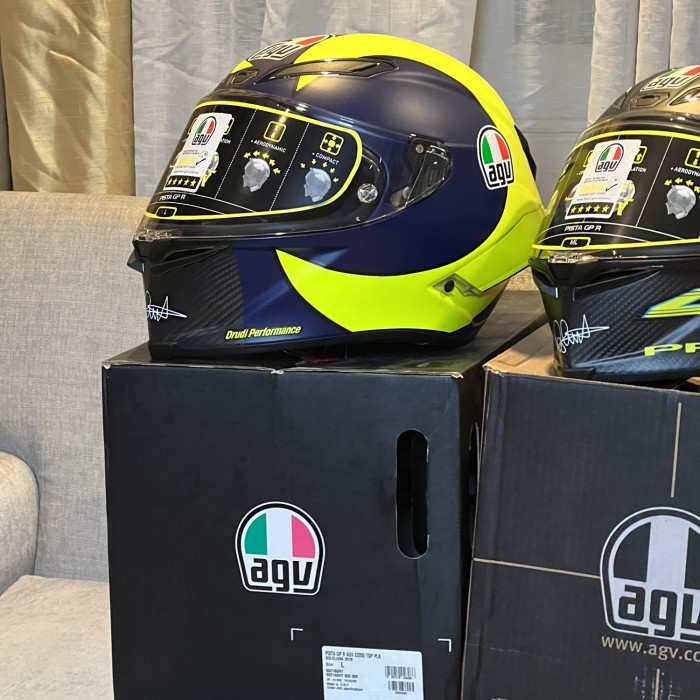 ✨Termurah Cuci Gudang Helm Agv Pista Gpr Carbon Rossi Soleluna 2018 Diskon