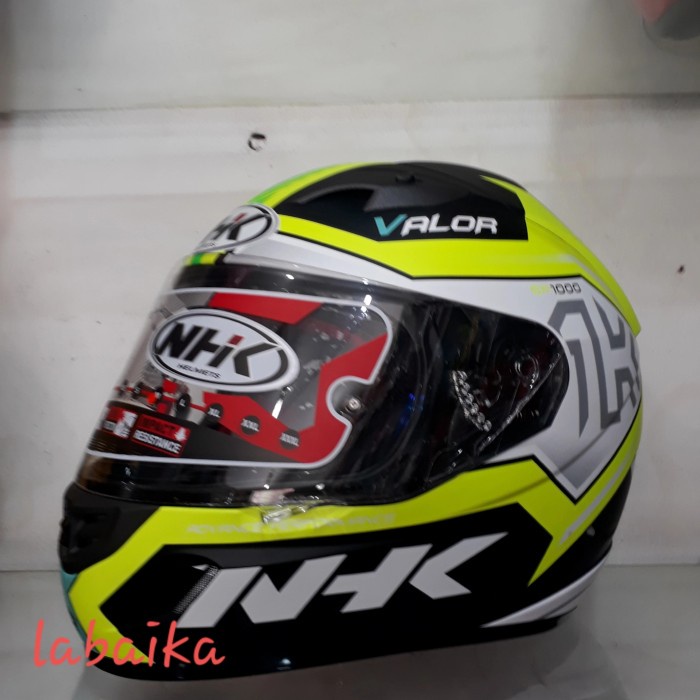 ✨Termurah Helm Nhk Gp1000 #Valor Flo  Full Face  Double Visor Terbatas