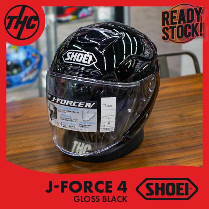 ✨Termurah Shoei J-Force 4 Gloss Black Half Face Helm J Force4 Orig1Nal Terbaru