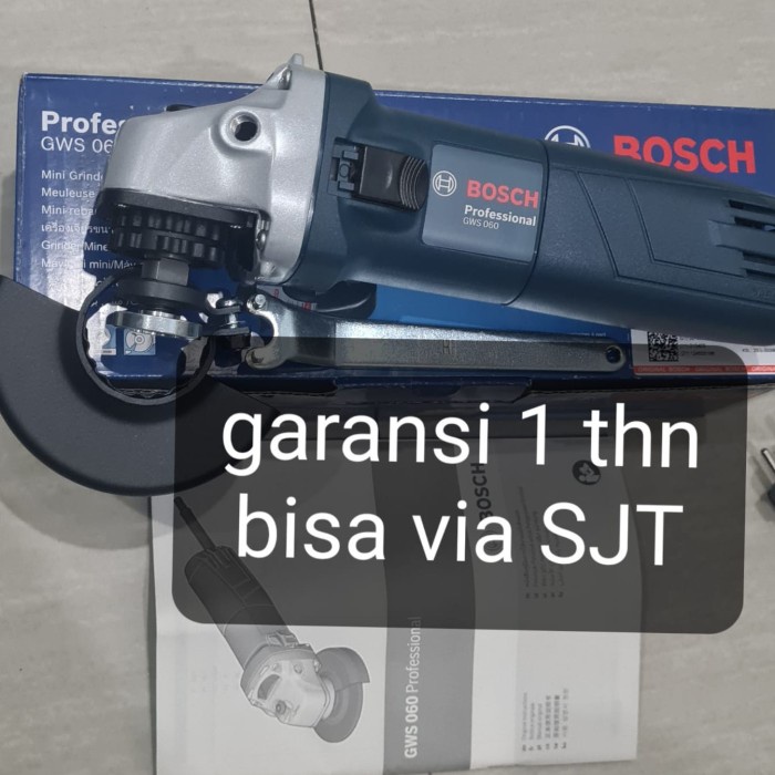 Mesin grenda grinda bosch GWS 060 bonus 2pc Batu grenda bosch asli