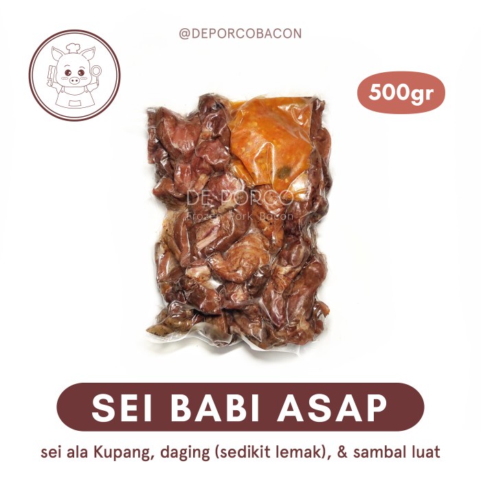 

Daging Sei Babi Asap Kupang NTT (500gr)