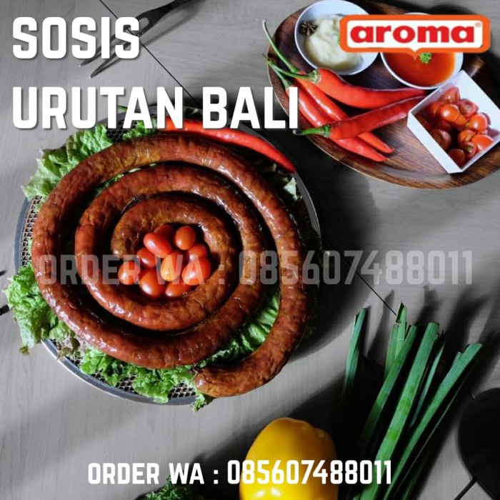 

BEBE Sosis Babi Urutan Bali by AROMA 1000gr 1kg Pork Balinese Sausage