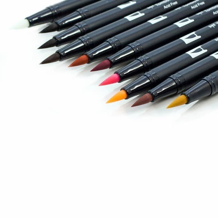 

Gaya Tombow Abt 10 Color Set Potrait Palette - Art Brush Pen Set