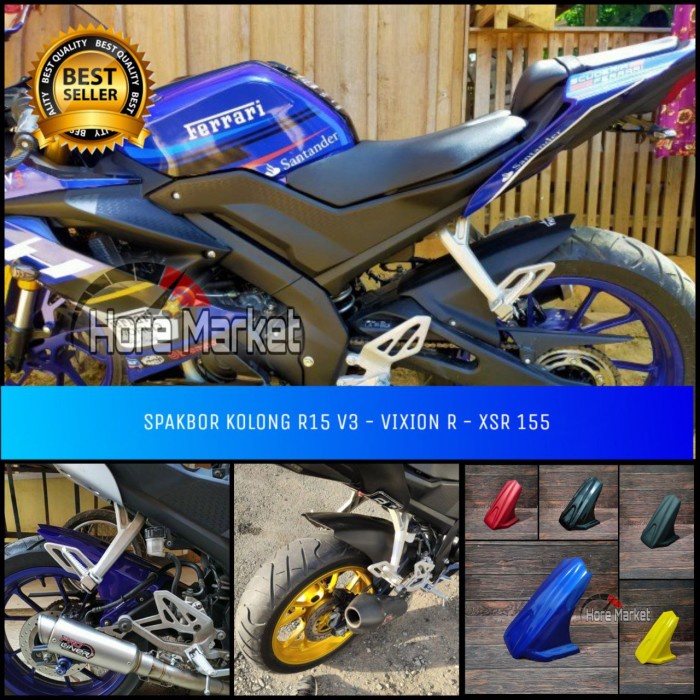 Ready Spakbor Kolong R15 V3 Hugger R15 V3 Vva Spakbor Belakang Yamaha R15 V3 - Hitam Glossy Best