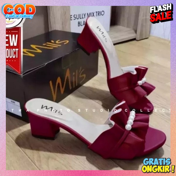 Shandal Pesta Mewah Bahan Premium Highhils Tinggi High Heals Wanita Mewah Hak Import Haig Heels Mura