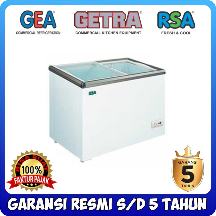 *#*#*#] CHEST FREEZER RSA XS-200 PINTU KACA GESER SLIDING FREEZER BOX ES CREAM