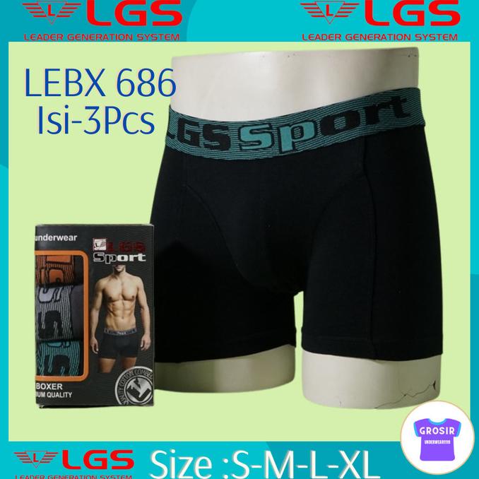 Celana Boxer Pria Lgs Sport 686 Isi-3