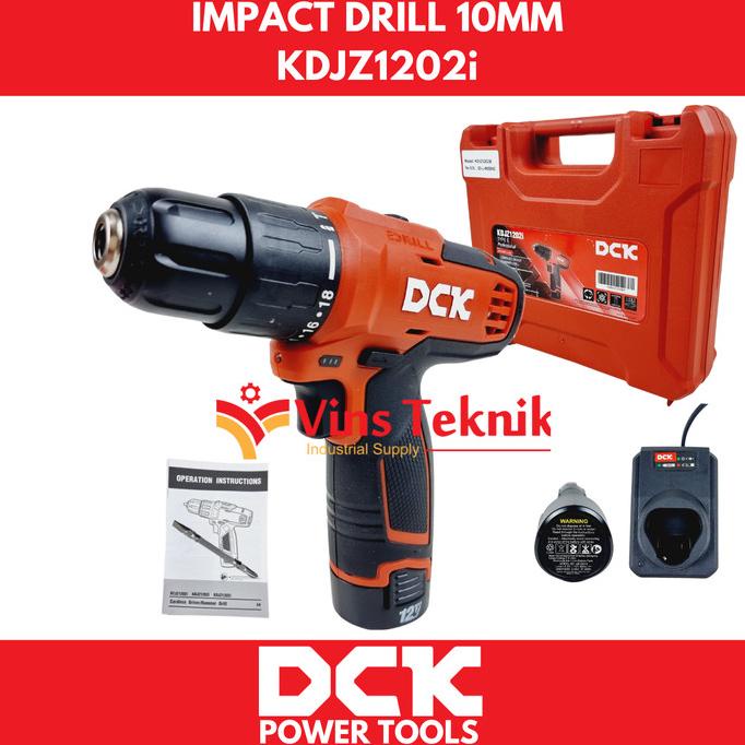 MESIN BOR BATERAI CORDLESS IMPACT DRILL 12V KDJZ 1202I DCK KDJZ1202I RIBKAMASYA0