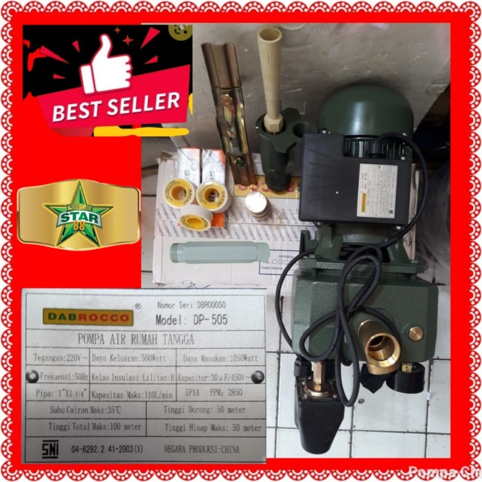 Ready Pompa Air Sumur Dalam 50 Meter Jet Pump Setara Sanei Se-505 Jp San Ei Harga Spesial