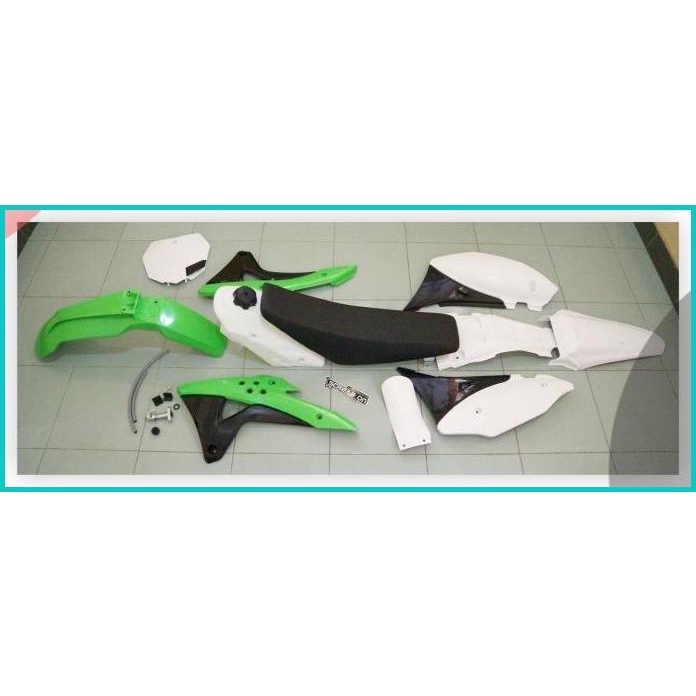 Body Set Gordon Warna Hijau Putih Pnp Klx Dan Dtracker Series 16novz3