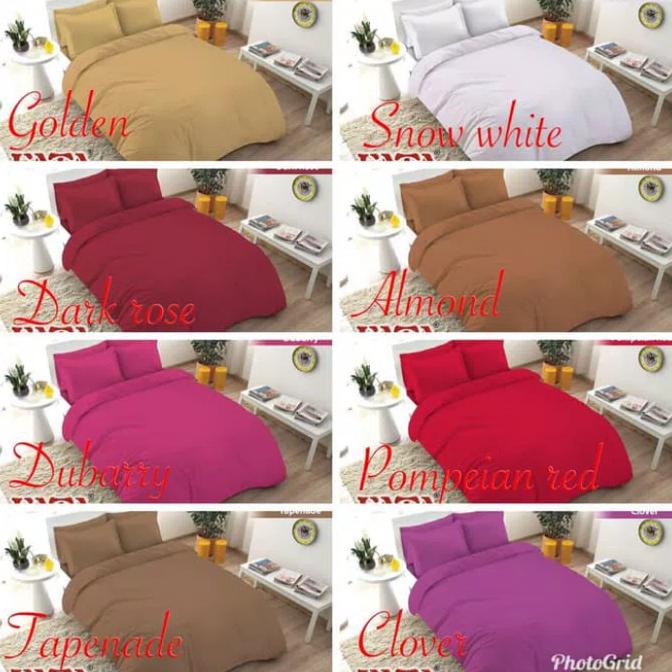 Bedcover Set Polos Embos 120x200 Single / Bed cover Sprei Single 120