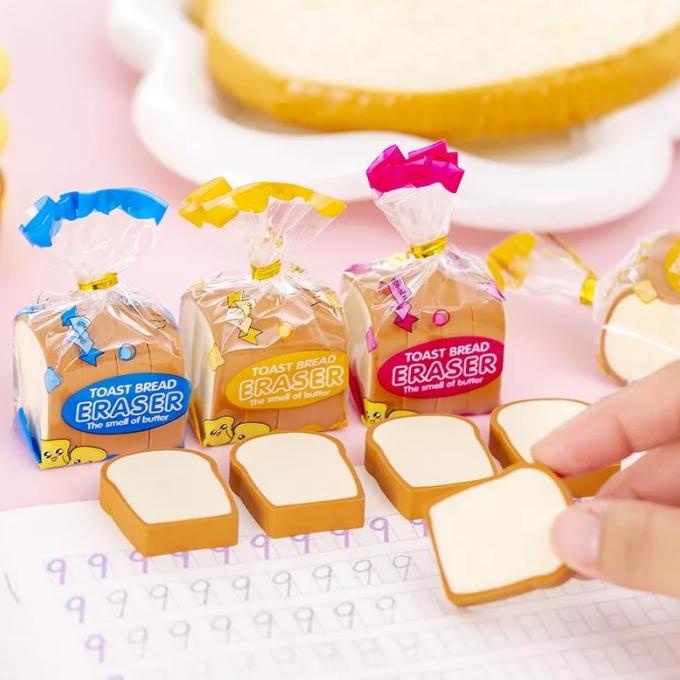 

Penghapus pensil karakter roti toast bread eraser souvenir pernikahan