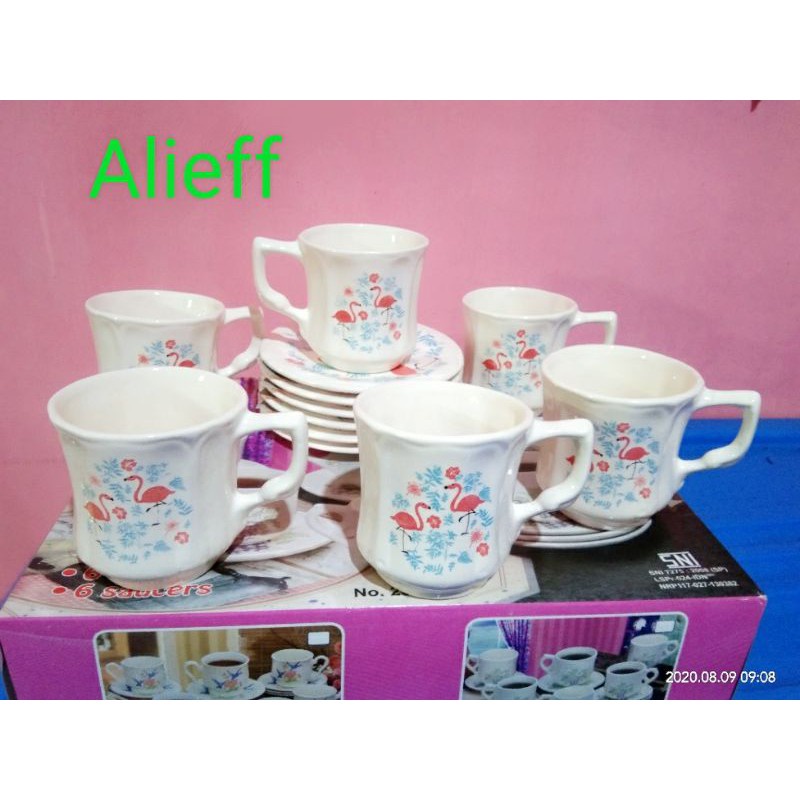 Cangkir Set Napoleon / Gelas Set 12 Pcs