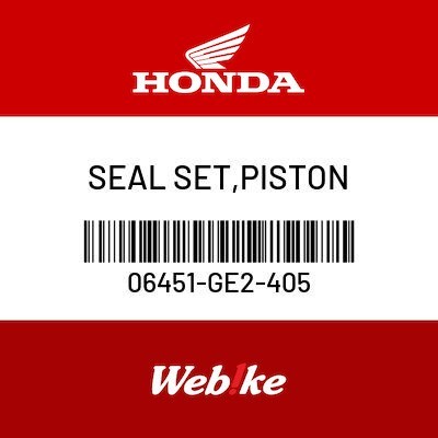 Seal Set, Piston 06451-Ge2-405 Msx125 Grom Suku Cadang Asli Honda Kode Hv061