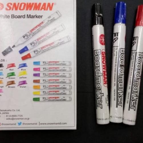 

Baru Spidol Snowman Bg 12 Whiteboard Warna Warni Xvf-642