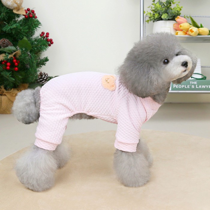 BAJU ANJING KUCING KECIL SEDANG POODLE JUMPSUIT PIYAMA ANJING PREMIUM