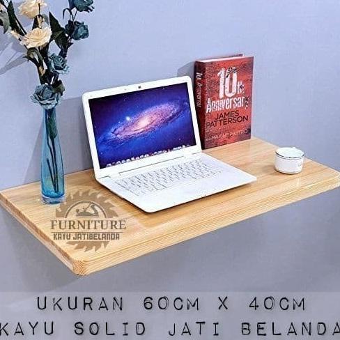 Termurah Meja Dinding Lipat Kayu Jati Belanda Lionastuff