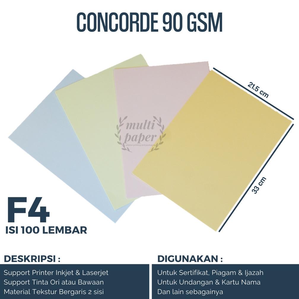 

Update! Kertas Concorde F4 90gr isi 100 lembar / Kertas Concorde F4 90 gr ..