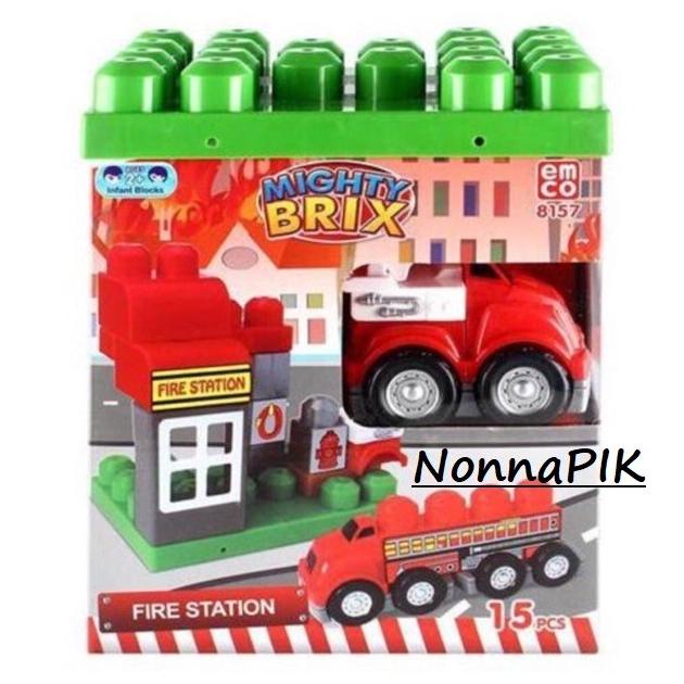 Jualll  Desember Promo Murah Emco Mighty Brix Fire Station 8157 - Terlarisss
