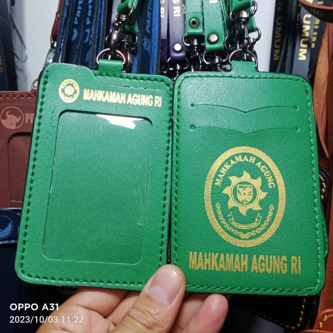 

Silahkan Order] holder kalung id card / tempat id card kulit mahkamah agung terbaru