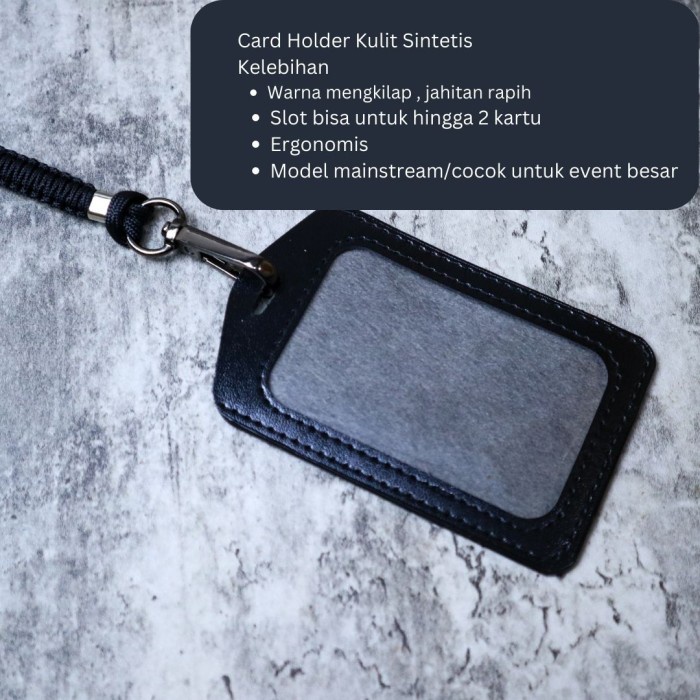 

NAME TAG HOLDER ALUMUNIUM ALOY TALI GANTUNGAN ID CARD LANYARD PARACORD