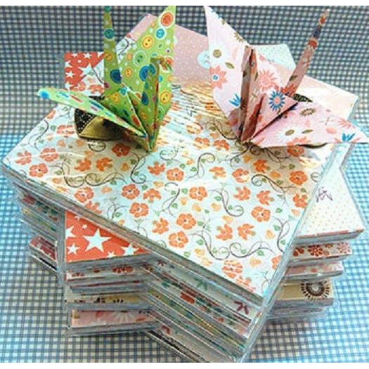 

Origami Paper Kertas Motif Bunga Shabby Kerajinan Tangan Scrapbook Pengiriman Cepat