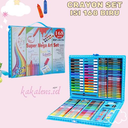 

Crayon 168 PCS Set Alat Gambar Alat Tulis & Lukis Menggambar Melukis