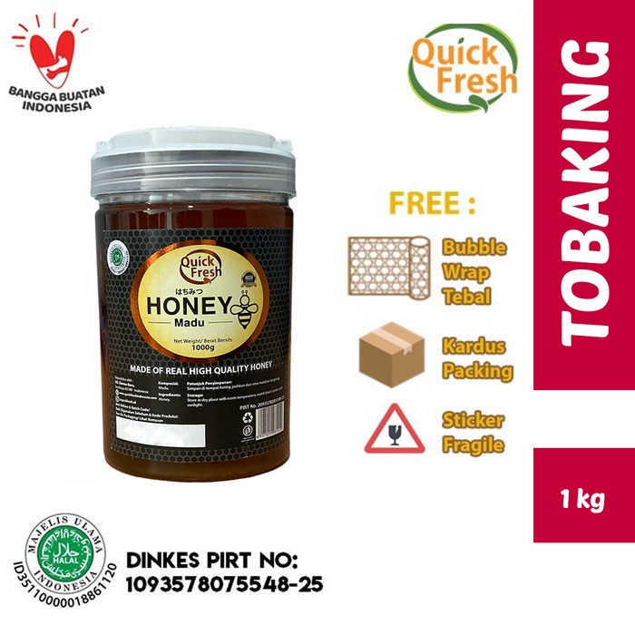 

Madu Murni Asli Quick Fresh Honey 1Kg Bucket Plastik