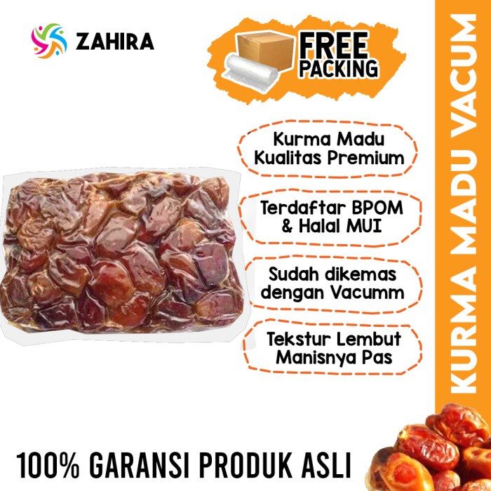 

Kurma Madu Vacum 1 Kg Al Barakah Date Crown Manis Enak Madu Sukari