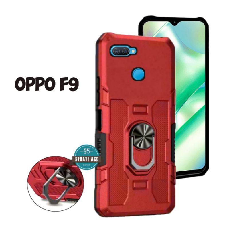 CASE ROBOT TERBARU HIT EYE RING OPPO F9
