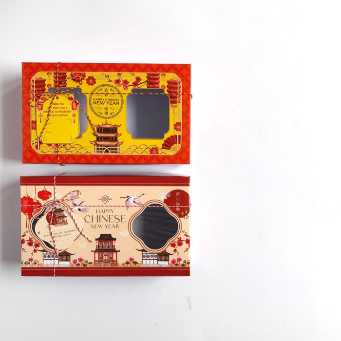 Box Toples Kue Kering Cookies Cakebox Dus Toples Packaging Imlek