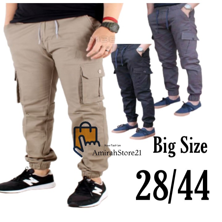 [EXCLUSIVE] BEST QUALITY Celana joger cargo pria jumbo/celana joger cargo panjang pria/Celana pria