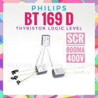 Philips BT169D SCR Thyristor 0.8A 400V BT169 asli original