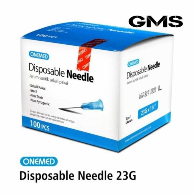 Best Needle Onemed / Onehealth Box isi 100 Pcs 18G , 23G, 25G , 26G , 27G, 30G / Disposible Needle N