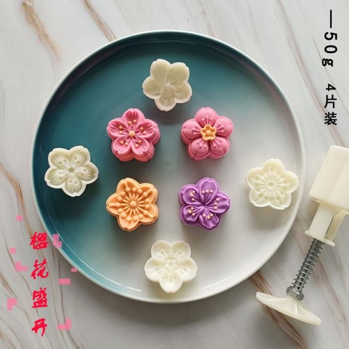 cetakan sakura kue kering cetakan nastar mini cetakan Mooncake mini