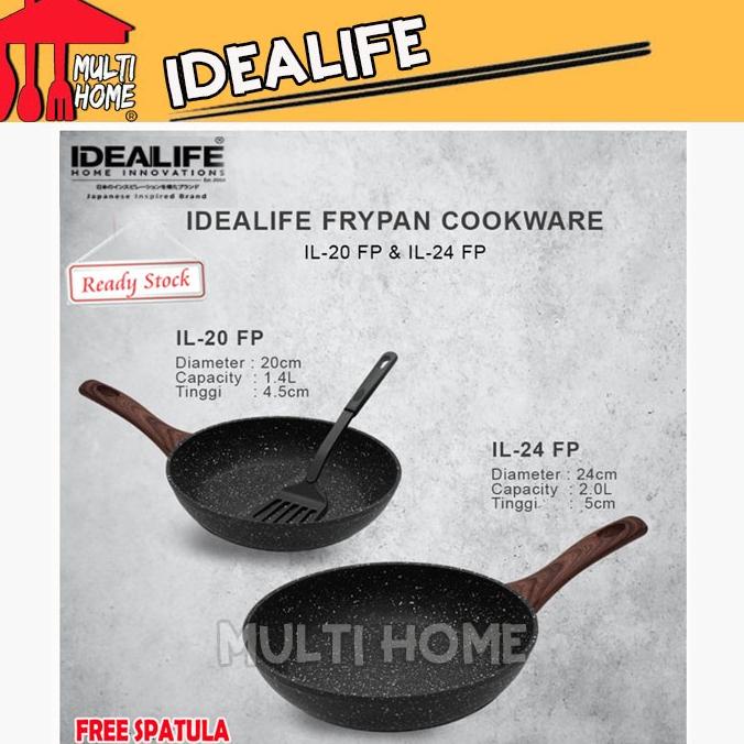 Frypan Idealife - Wajan Penggorengan Anti Lengket