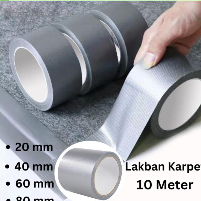 

Selotip Lakban Tape Karpet Kain Isolasi Lantai Anti Geser Super Kuat
