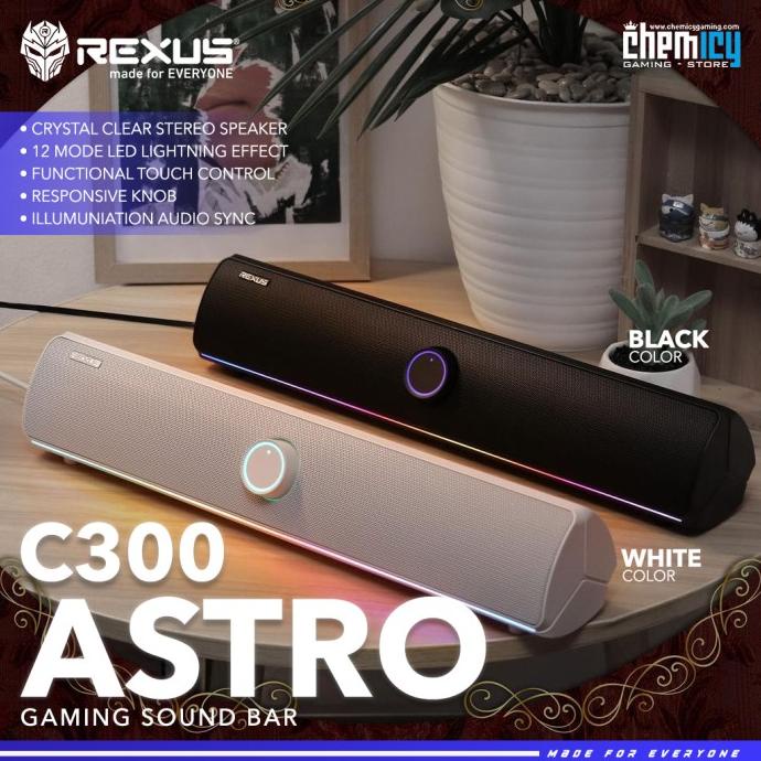 Rexus Astro C300 / C-300 Soundbar RGB Gaming Speaker