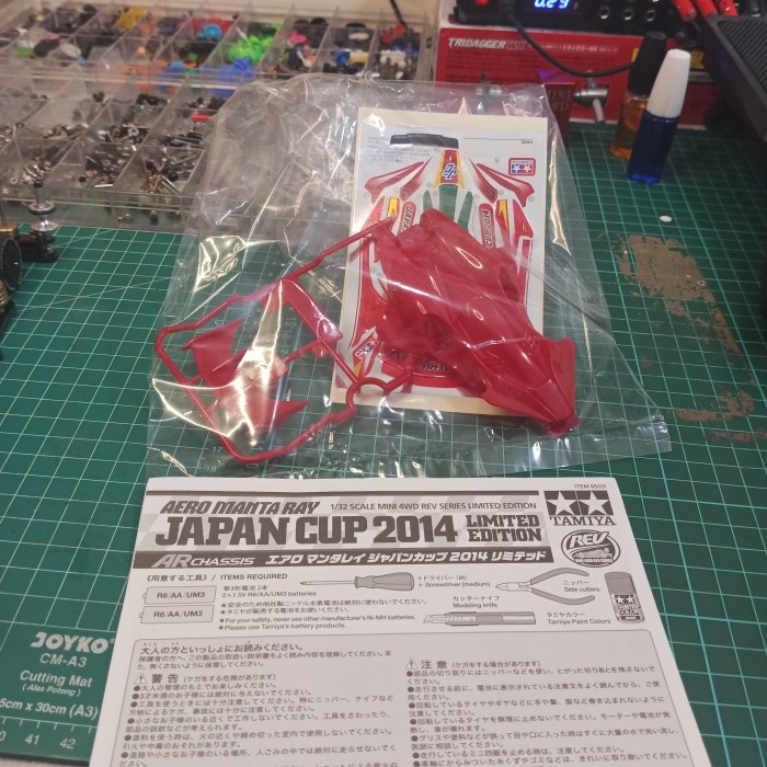 Tamiya Mantaray Red Jcup 2014 Body decal buku