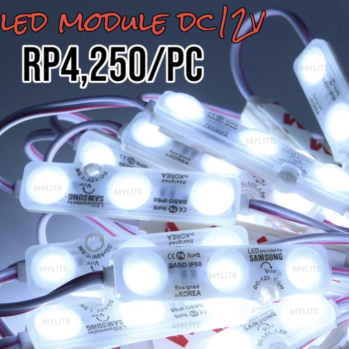 $$$$] Modul Led Samsung 5730 SMD DC 12V 3 Mata 12 V Module