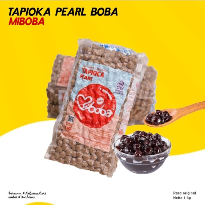 ] Boba Tapioka Pearl Miboba - original