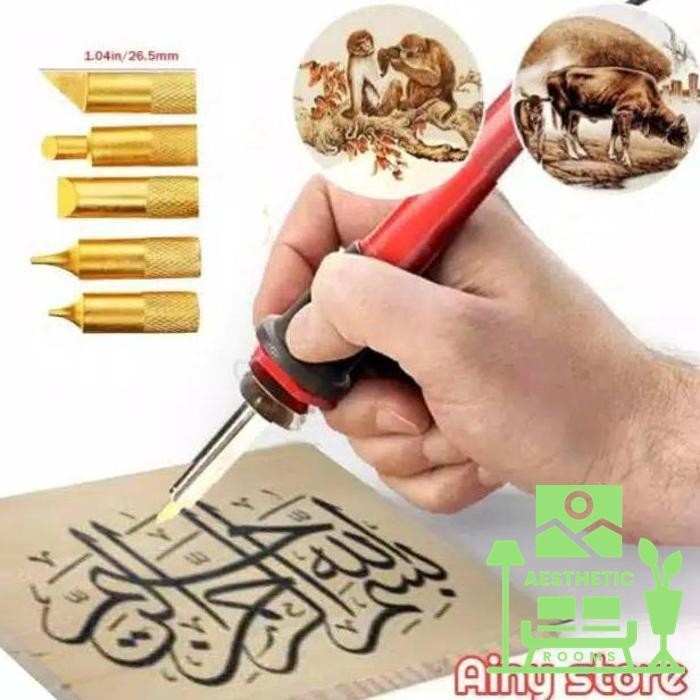 

Terbaru 25Pcs Alat Ukir Bambu Kayu Solder Lukis Kaligrafi Pirography Wood Promo Terlaris