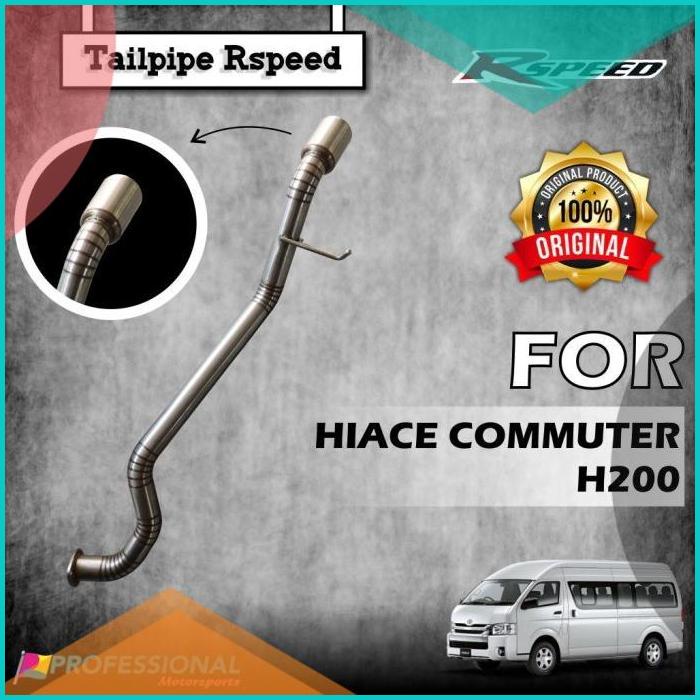 Aksesoris Muffler Exhaust Tailpipe Stainless Rspeed Hiace Commuter 16n