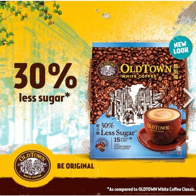 

OldTown White Coffee Old Town Malaysia Less Sugar 3in1 kopi 15 sachet