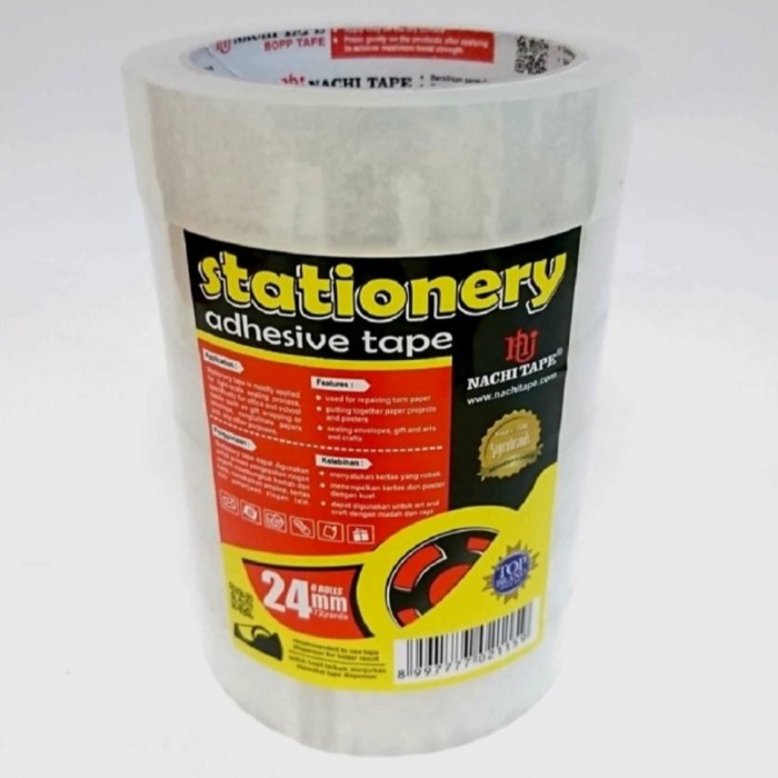 

Isolasi Stationery Tape NACHI 1 Inch 24mm x 72 Yard