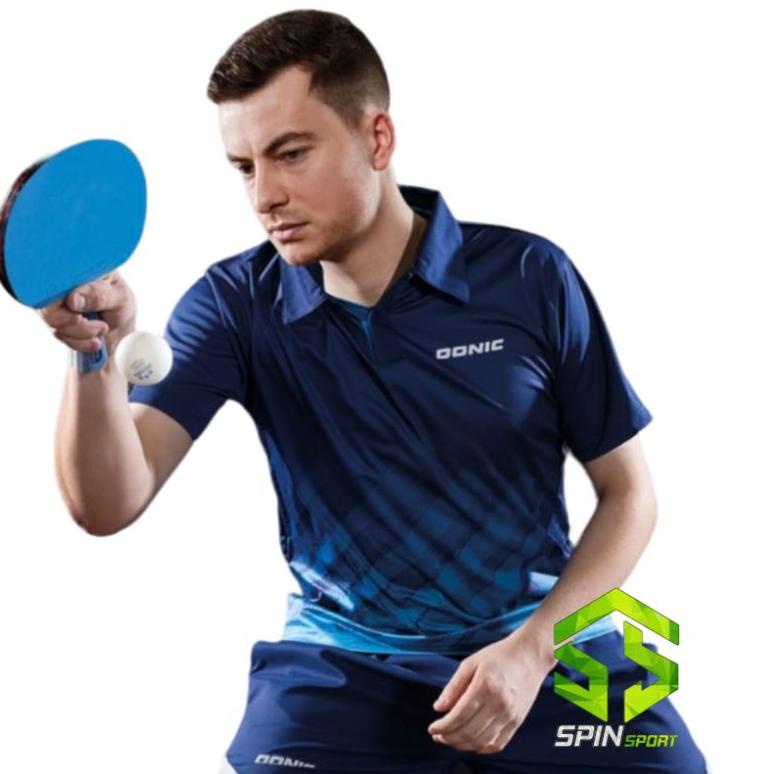 Diskon Besar [D2275 Navy] Kaos Donic Import Go Premium Terbaru Series Jersey Baju Tenis Meja Pingpon